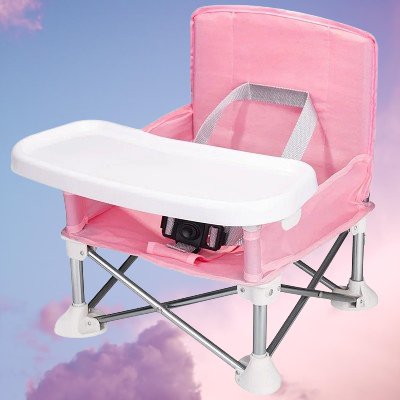 Chaise Pliante - BabyBoosterSeat™ - Rose - Mon Accessoire Bébé