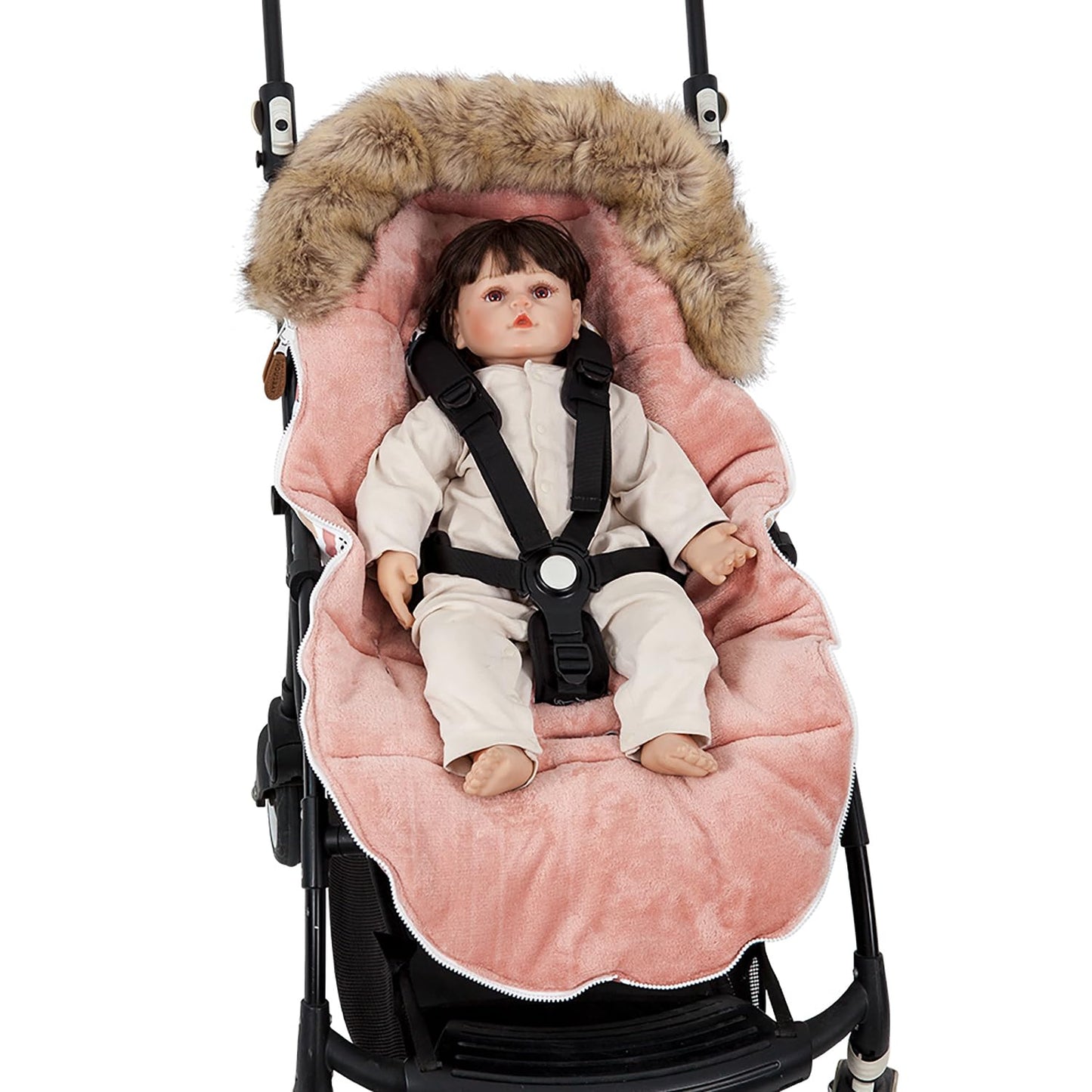chanceliere bebe chanceliere chaude pour hiver rose moelleuse