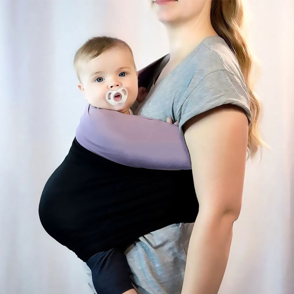 echarpe de portage bebe coton doux élastique apaisement