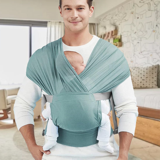echarpe de portage sangle ergonomique pour nouveau-né contact permanent
