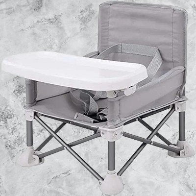 Chaise Pliante - BabyBoosterSeat™ - Gris - Mon Accessoire Bébé