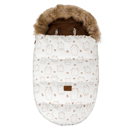 chanceliere bebe confortable pour hiver beige