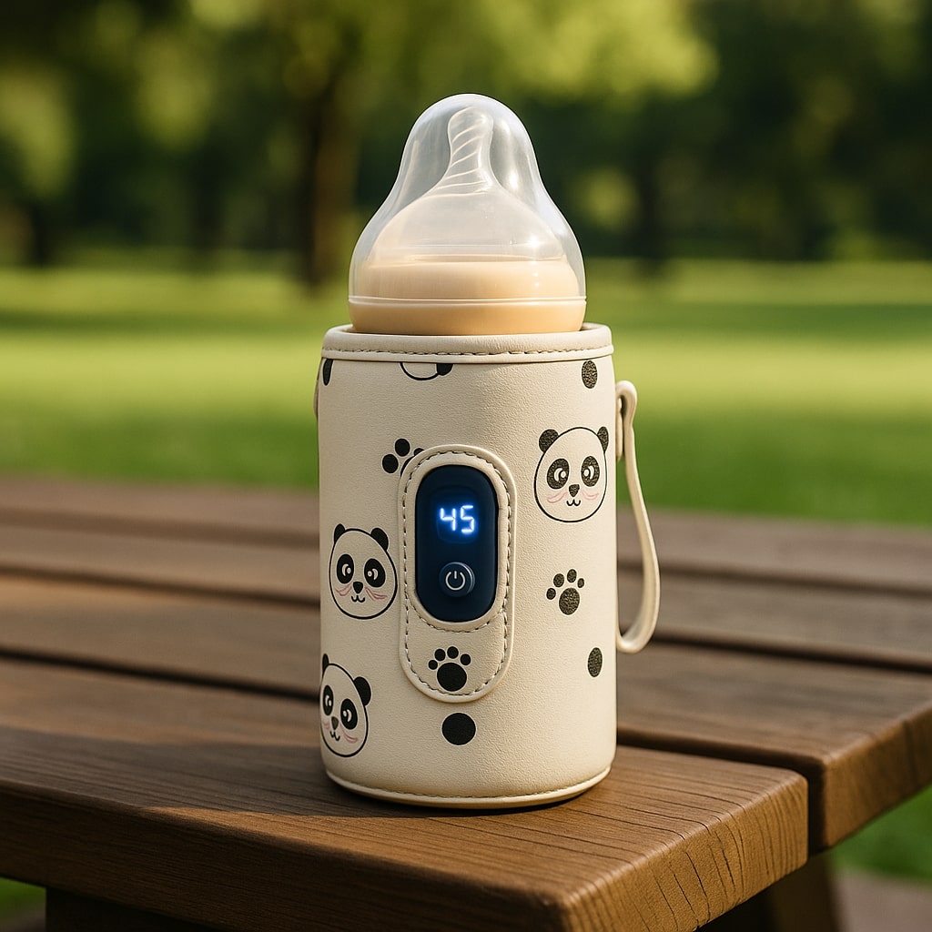 chauffe biberon nomade babycomfort indicateur niveau batterie