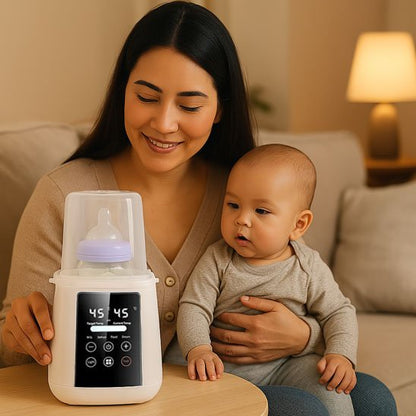 chauffe biberon nomade rapide et pratique graduation intérieure 

