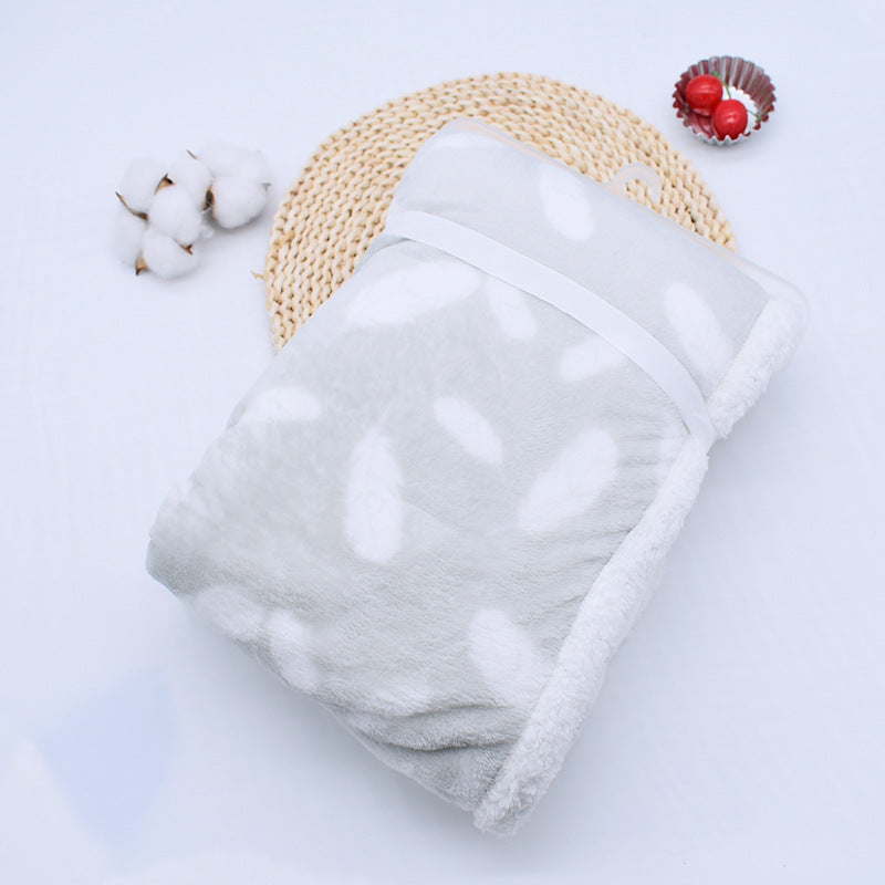 couverture bébé douce pour poussette gris
