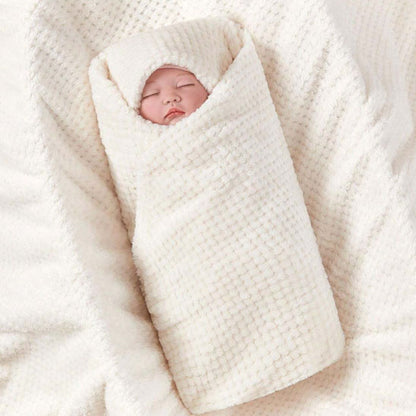 couverture bébé flanelle à motifs d'ananas blanc pour poussette
