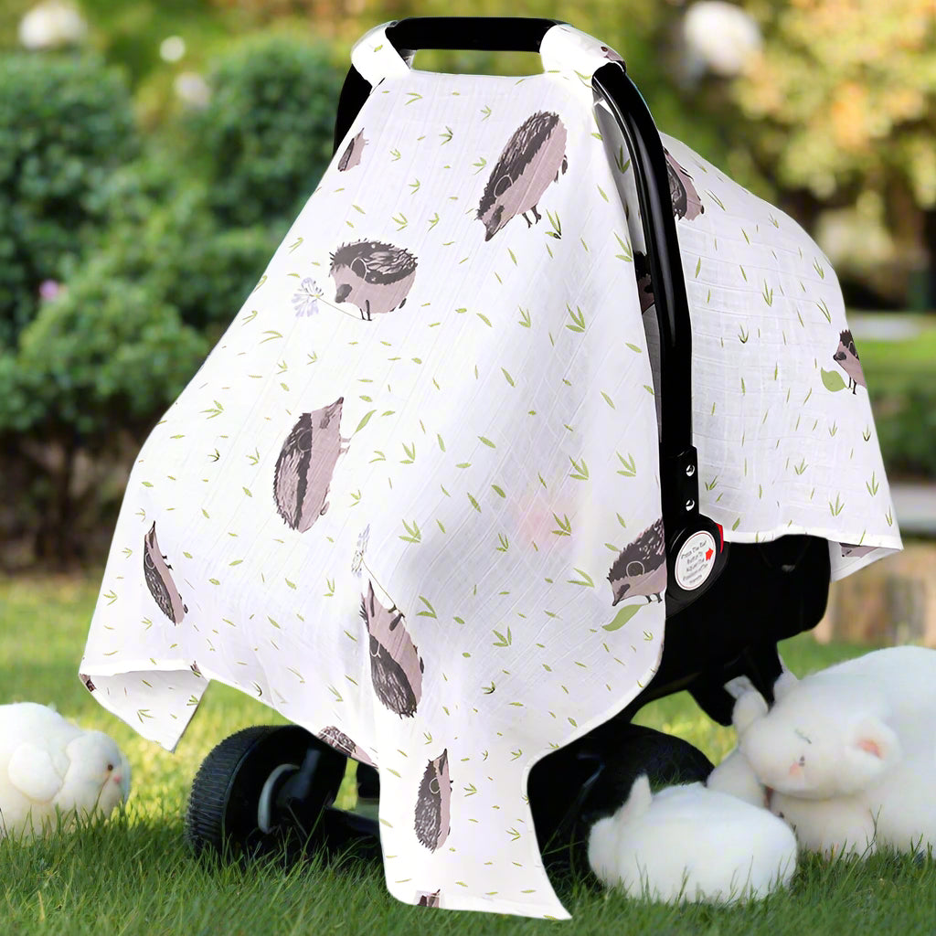 couverture bébé multifonction pour tout petits hérissons