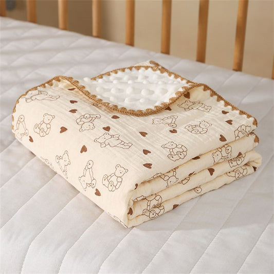 couverture bébé parababys unisexe motif ours assise