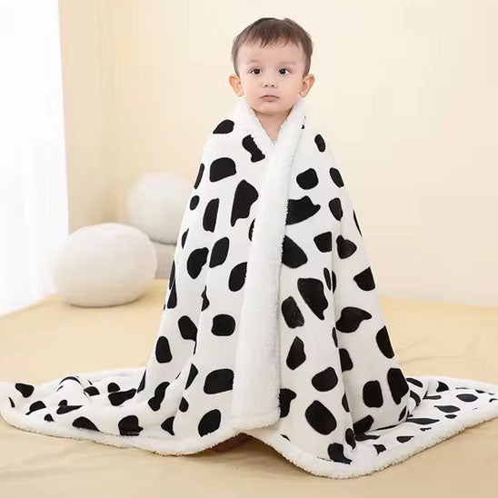 couverture bebe polaire polyvalent  noire