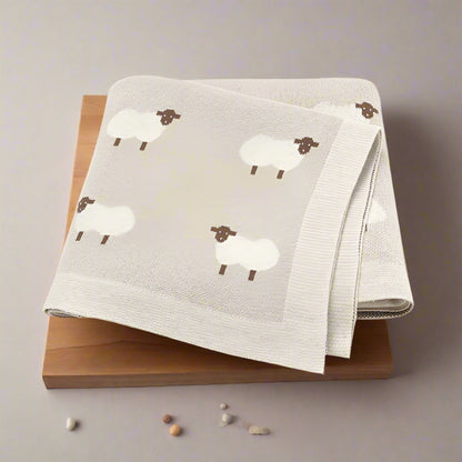 couverture bebe tricotee pour nouveau-né tapis jeu