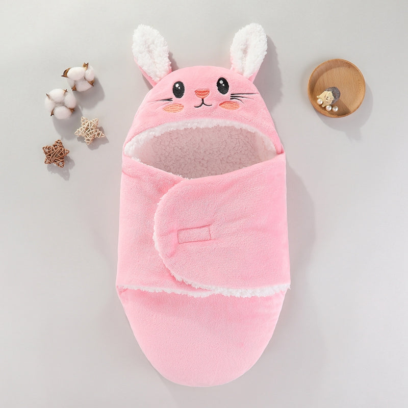 couverture emmaillotage bébé confortable rose
