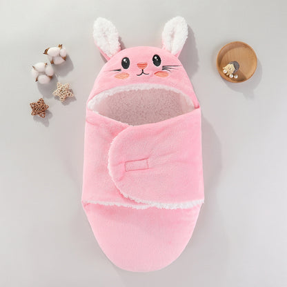 couverture emmaillotage bébé confortable rose