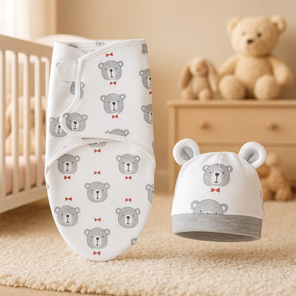 couverture emmaillotage bébé unisexe garçons filles blanc