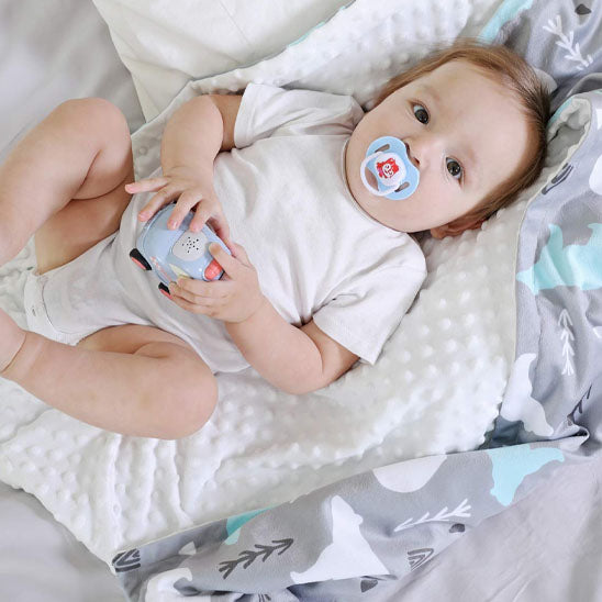 couverture en polaire bebe quatre saisons matière respirante