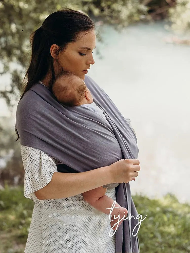 écharpe de portage babycarrier coton extensible ergonomique