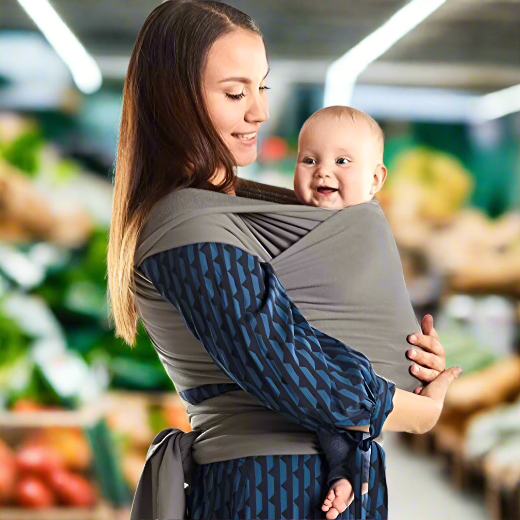 écharpe de portage babycarrier coton extensible materiau respirant