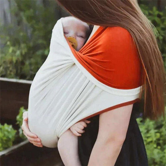 echarpe de portage bebe coton doux élastique facile à porter