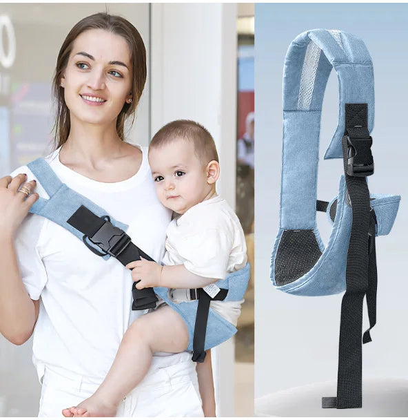 echarpe portage ceinture universelle installation rapide bleu