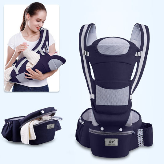 porte-bébé akdbabys ergonomique couleur a bleu marine