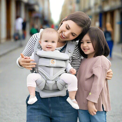 porte bébé breathbabybag gris amour maman et enfants