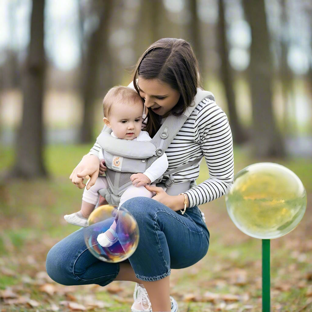 porte bébé breathbabybag gris mains libres