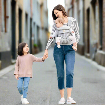 porte bébé breathbabybag gris pour toutes les situations avec bébé