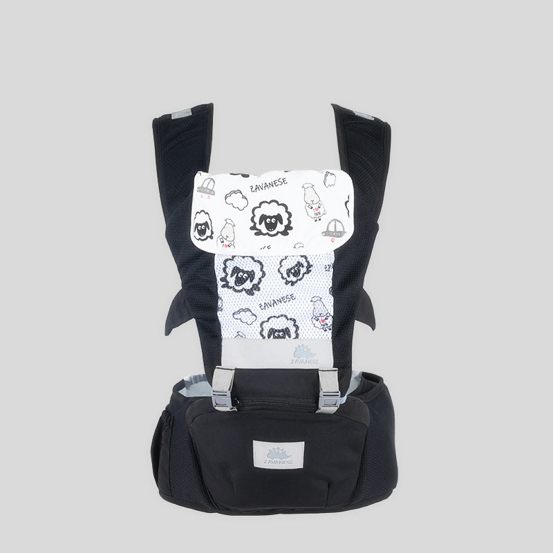 porte bebe hanche écharpe multifonctionnelle bleu foncé