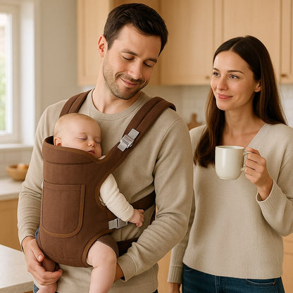 porte bebe naissance maron ergonomique amour parents