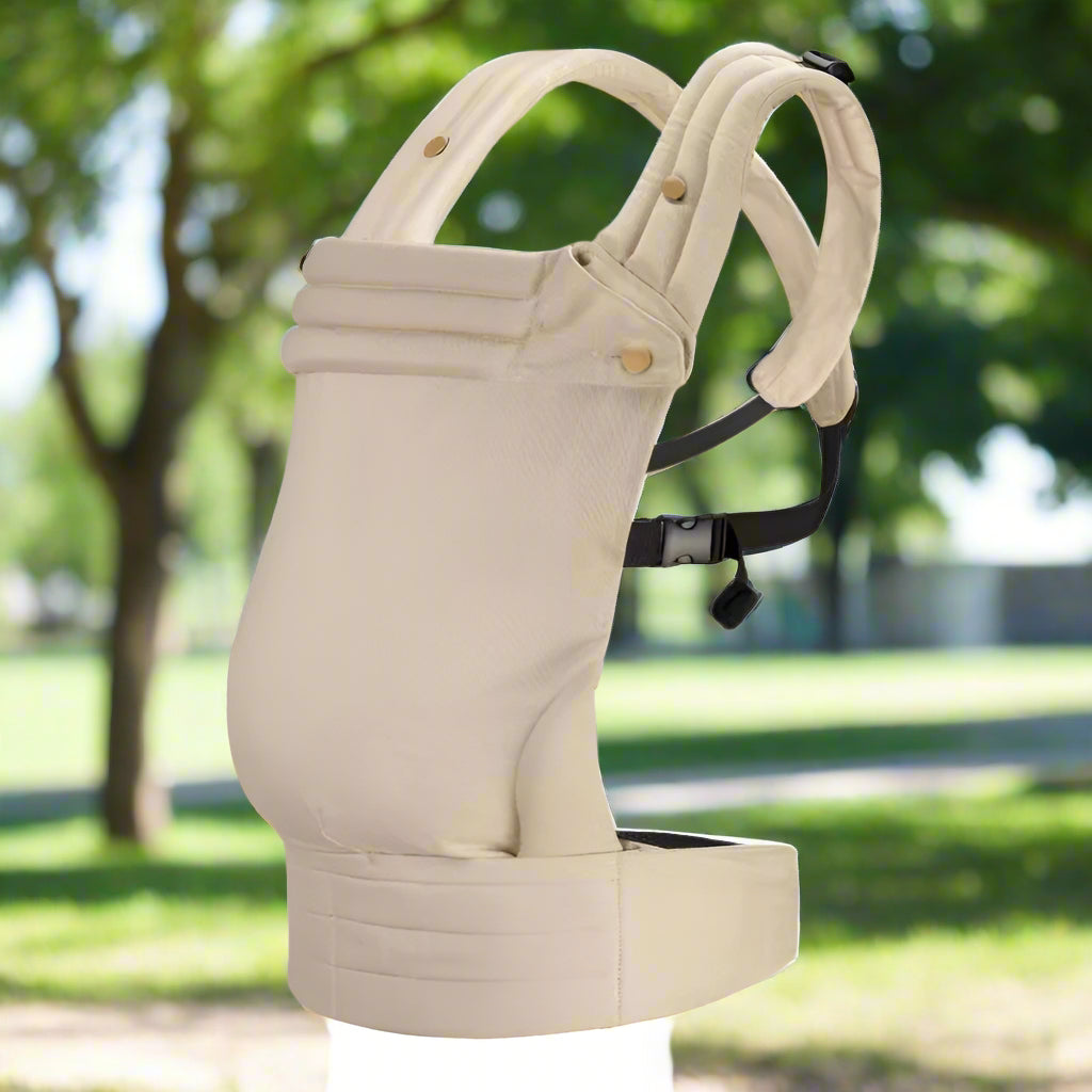 porte-bébé physiologique matbabys beige blanc