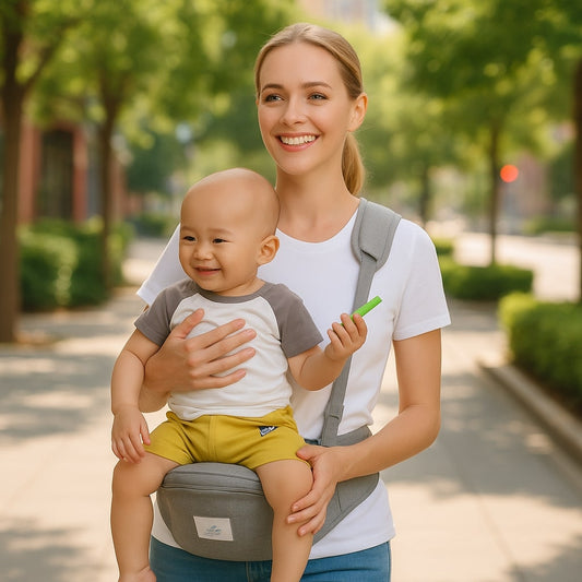  porte-bébé réglable gris ergonomique