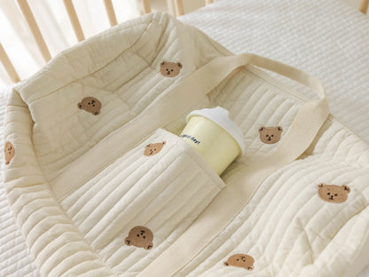 sac a langer bebe beige sangle confortable