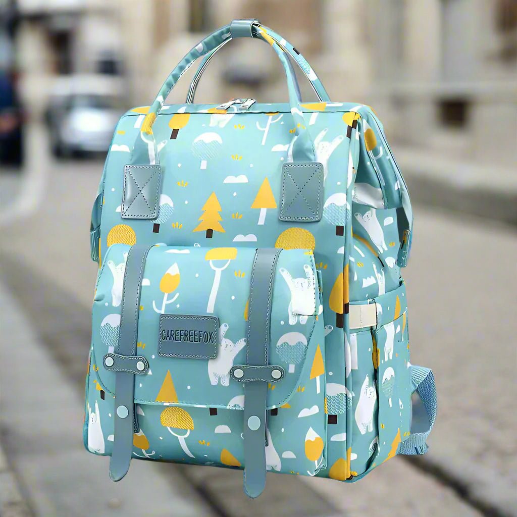 sac à langer multifonctions bleu