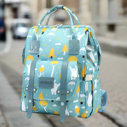 sac à langer multifonctions bleu